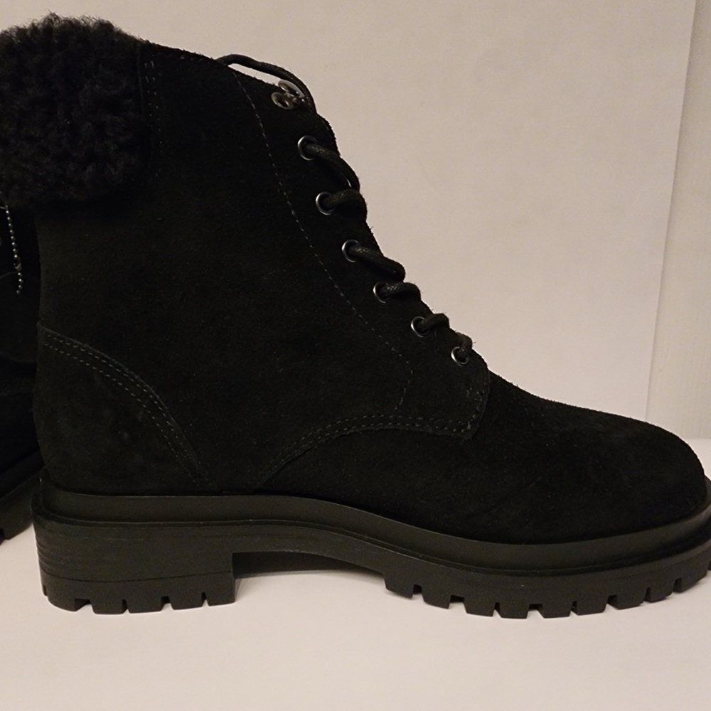 Lauren Ralph Lauren Carlee Bootie Women’s Black Suede Women's Boots Size 7 & 7.5 - Picture 7 of 15